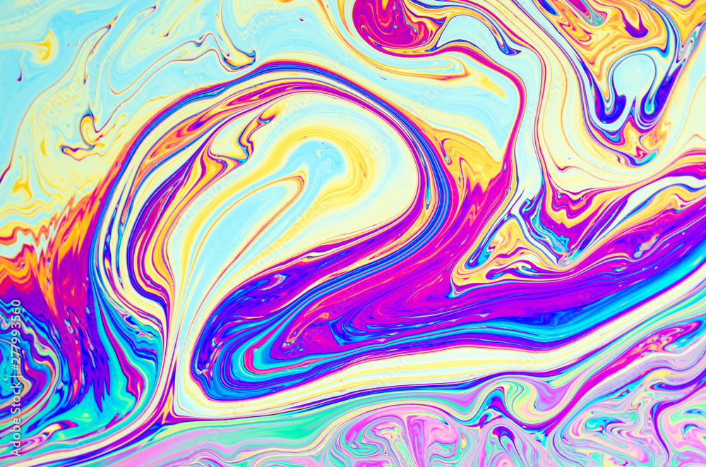 Abstract soap bubble structure