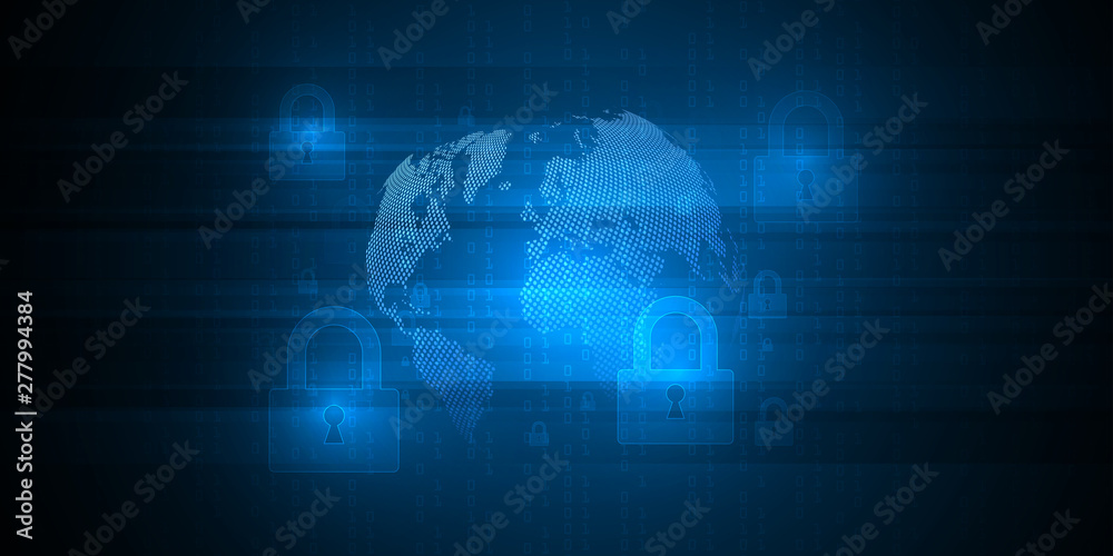 Cyber security concept on dark background, abstract digital internet. Abstract background technology.Vector illustration Cyber security concept on dark background, abstract digital internet. Abstract background technology.Vector illustration