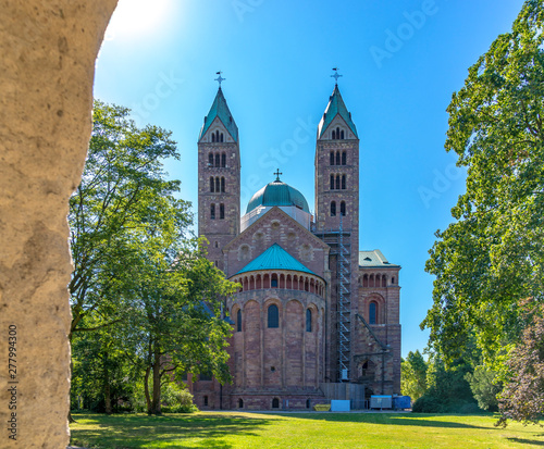 Speyer City, GERMANY, July 04, 2019: Romantic streets and houses in Speyer in summer time photo