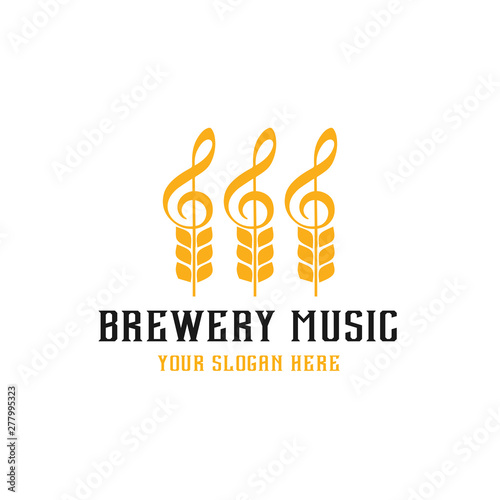 Brewery Music Logo Design