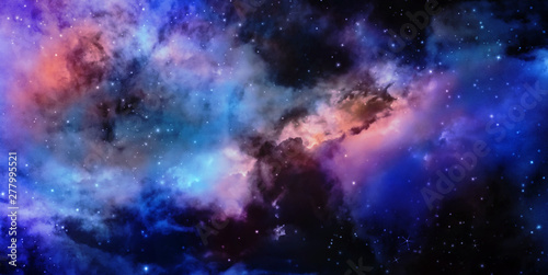 Fototapeta Naklejka Na Ścianę i Meble -  Star and nebular and galaxy background