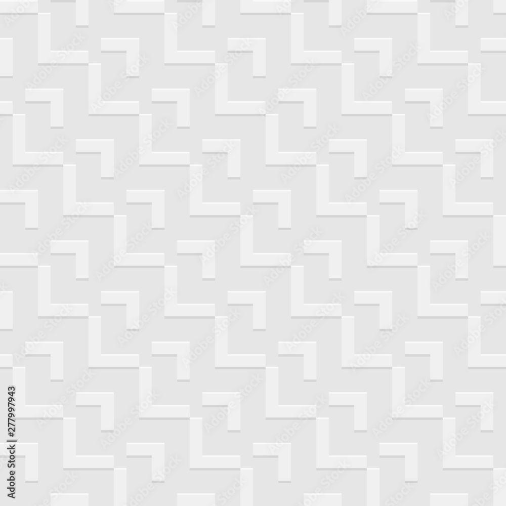 Abstract seamless pattern of bold rectangular elements. Volumetric pattern with shadow. Abstract seamless pattern of bold rectangular elements. Volumetric pattern with shadow.
