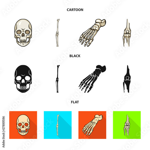Vector illustration of medicine and clinic logo. Set of medicine and medical vector icon for stock.