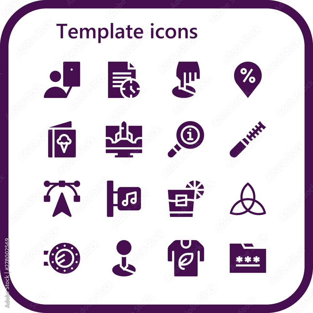 template icon set template icon set