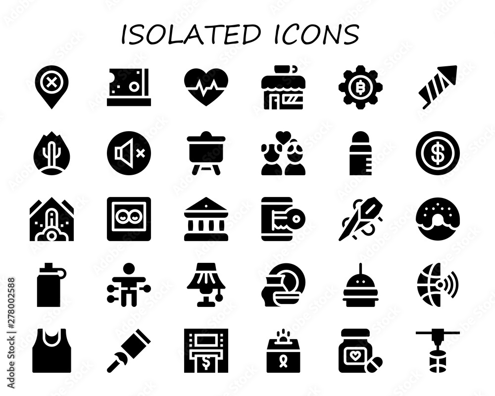 isolated icon set