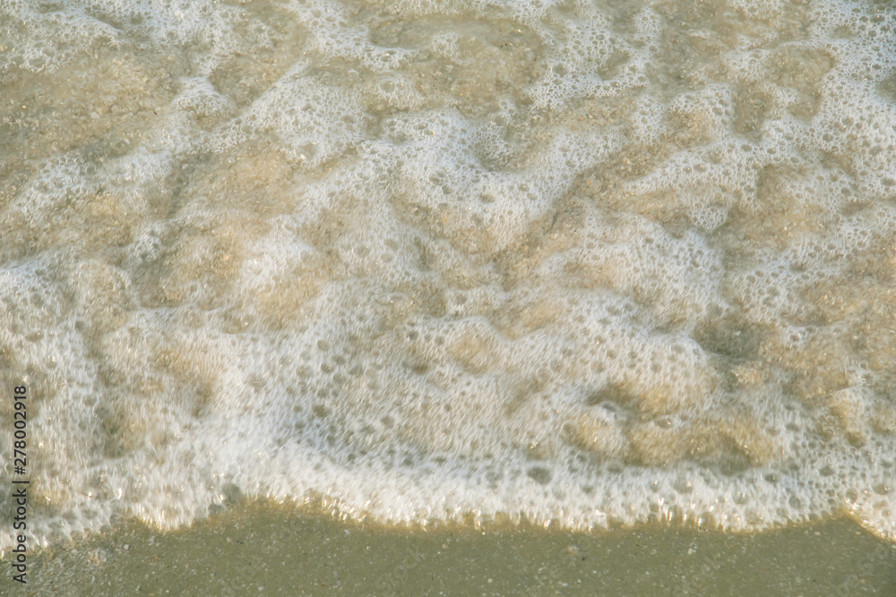 Wave of water splash on the sea beach Wave of water splash on the sea beach