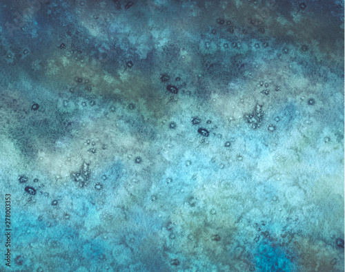 Abstract watercolor background of blue color. design concept .Turquoise Paper Texture