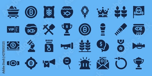 gold icon set