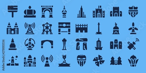 tower icon set