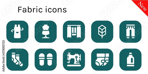 fabric icon set