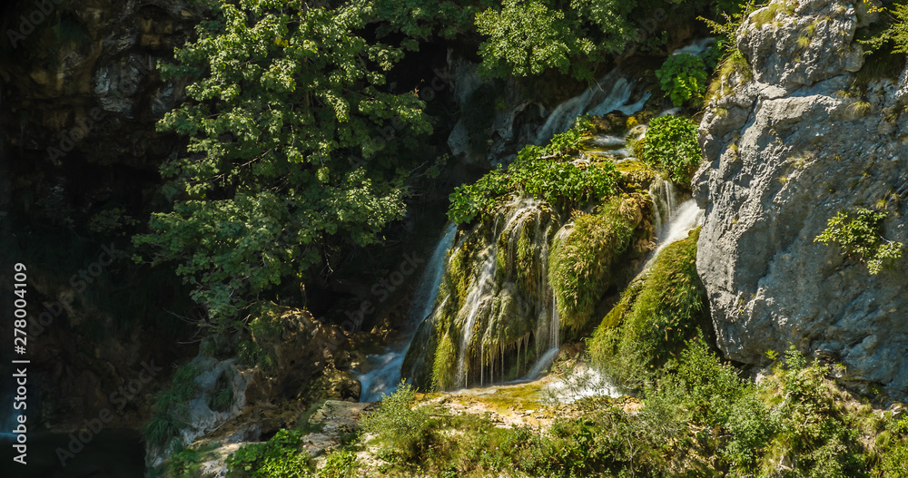 Waterfalls in National Park Plitvice Lakes