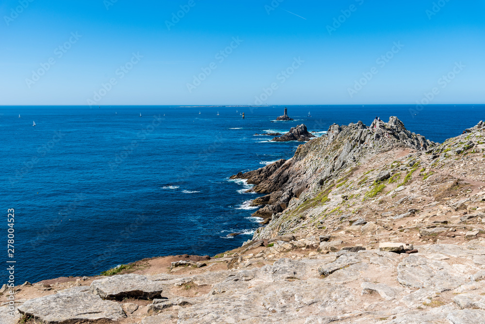 Seascape with cliffs in Pointe du Raz Seascape with cliffs in Pointe du Raz