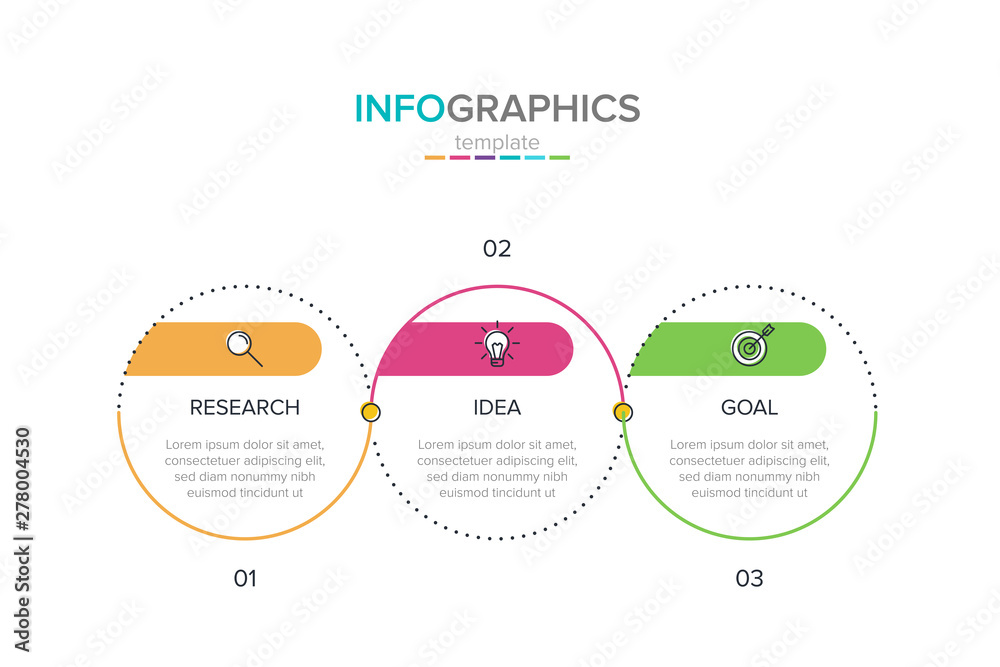 Vector infographic label template with icons. 3 options or steps. Infographics for business concept. Can be used for info graphics, flow charts, presentations, web sites, banners, printed materials. Vector infographic label template with icons. 3 options or steps. Infographics for business concept. Can be used for info graphics, flow charts, presentations, web sites, banners, printed materials.