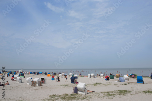 Fototapeta Naklejka Na Ścianę i Meble -  Beach at Ost Friesland Wangerland Germany