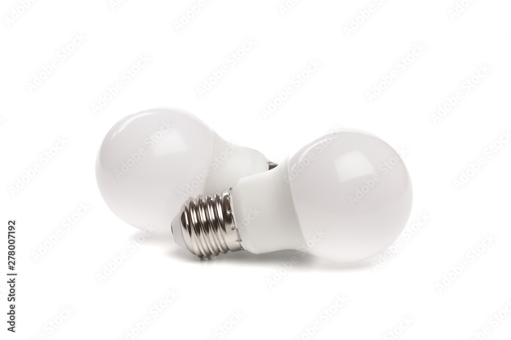LED light bulb New technology isolated on white background, Energy saving electric lamp is good for environment. - Image .. LED light bulb New technology isolated on white background, Energy saving electric lamp is good for environment. - Image ..