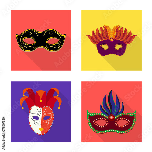 Vector design of luxury and celebration symbol. Set of luxury and hide vector icon for stock.
