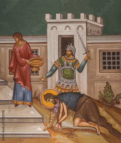 Fotografia John the Baptist being beheaded