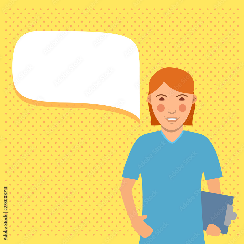 Speech bubble doctor. A woman surgeon with a stethoscope in a uniform. Medical robe nurse.Flat female cartoon character vector.Online consultation medicine. Speech bubble doctor. A woman surgeon with a stethoscope in a uniform. Medical robe nurse.Flat female cartoon character vector.Online consultation medicine.