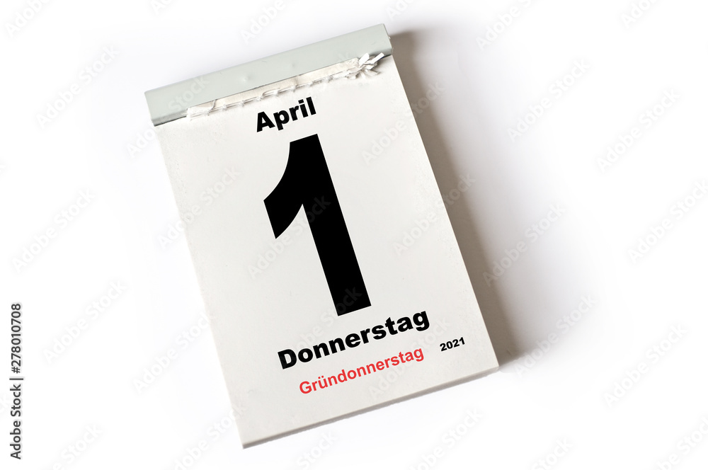 1. April 2021 Gründonnerstag