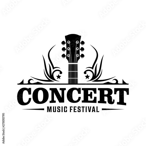Music festival concert / Country music bar vintage logo