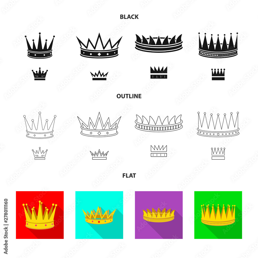 Vector illustration of medieval and nobility icon. Set of medieval and monarchy vector icon for stock. Vector illustration of medieval and nobility icon. Set of medieval and monarchy vector icon for stock.