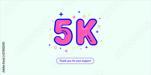 5k text background