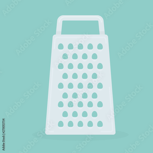 Cheese grater icon in flat style