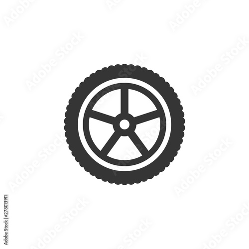 Car wheels icon template color editable. Wheels symbol vector sign isolated on white background. Simple logo vector illustration for graphic and web design.