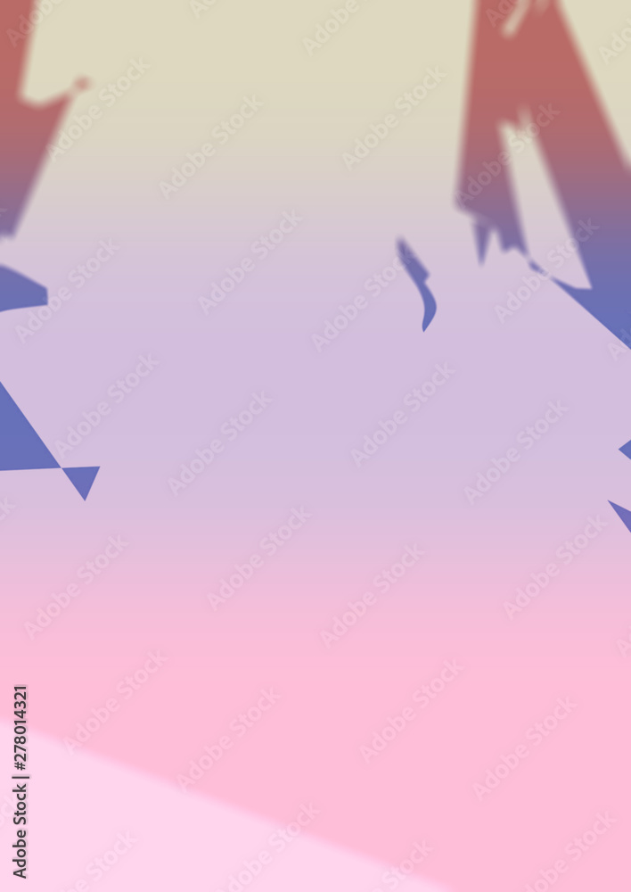 Pastel shades abstraction poster