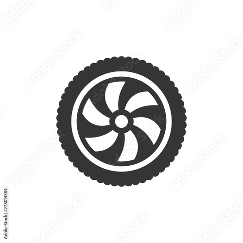 Car wheels icon template color editable. Wheels symbol vector sign isolated on white background. Simple logo vector illustration for graphic and web design.