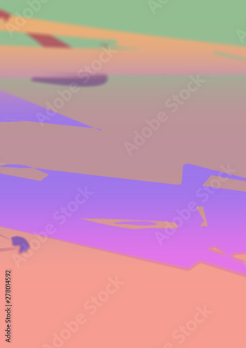Pastel shades abstraction poster
