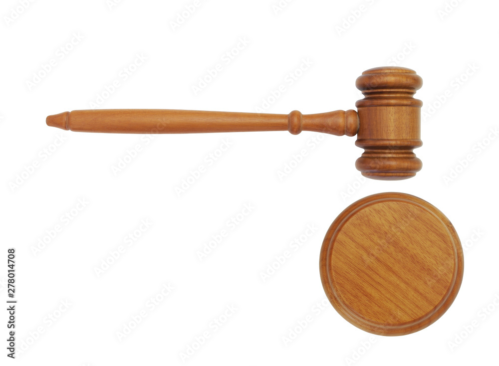 Judge gavel isolated, legal and auction concept Judge gavel isolated, legal and auction concept
