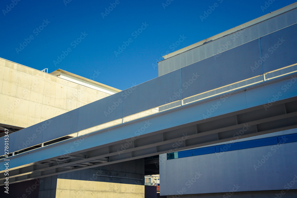 Modern architectural background with business building facade