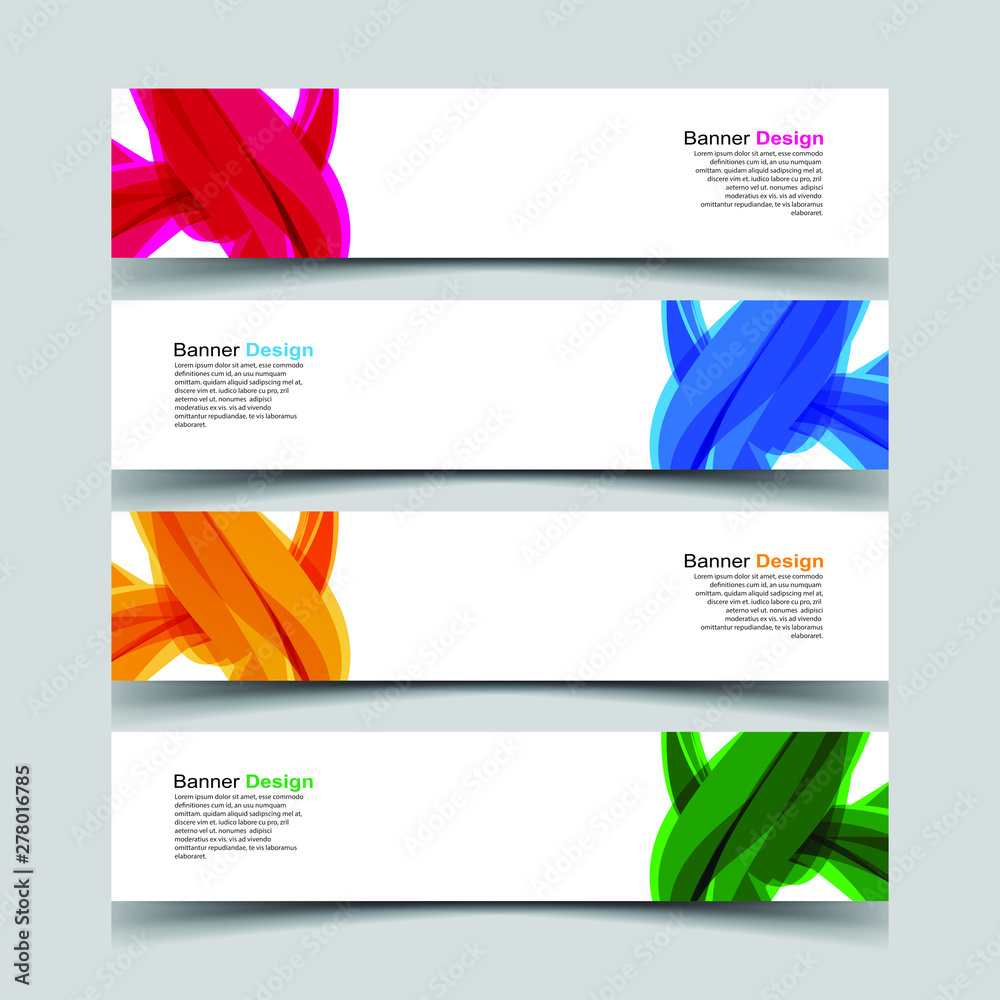 Naklejka premium Vector Abstract geometry banner web template background