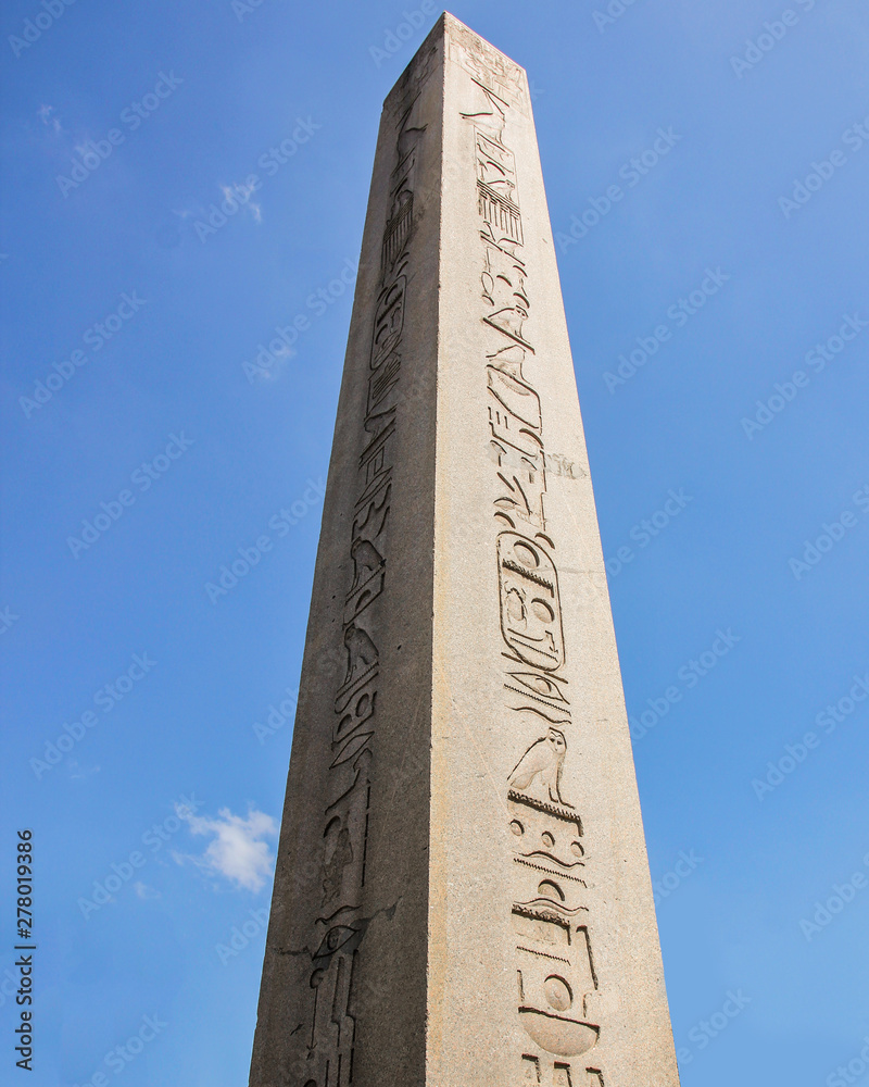 Istanbul, Turkey - summer - famous architecture, city view. Hippodrome of Constantinople - obelisk