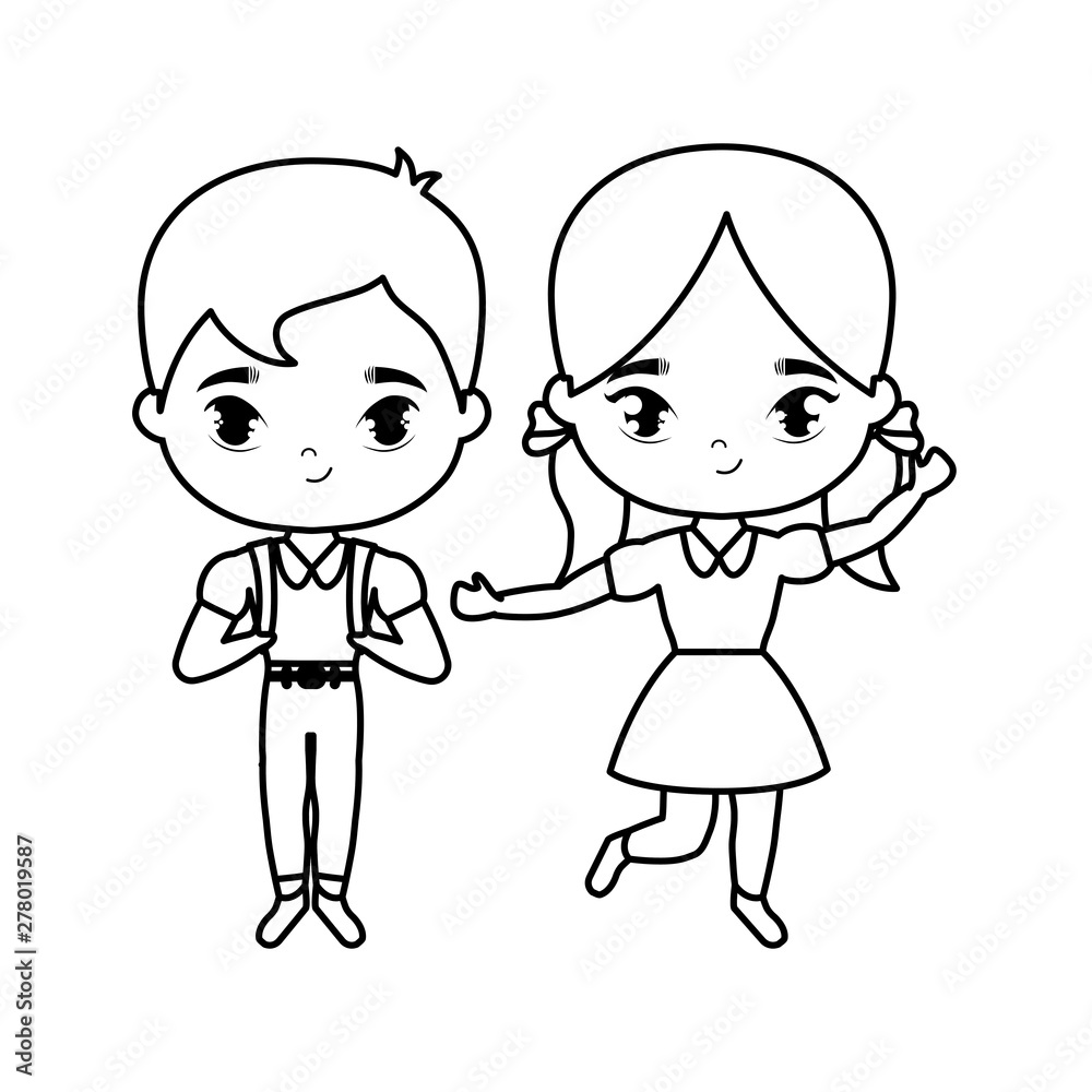 cute little students avatar character cute little students avatar character