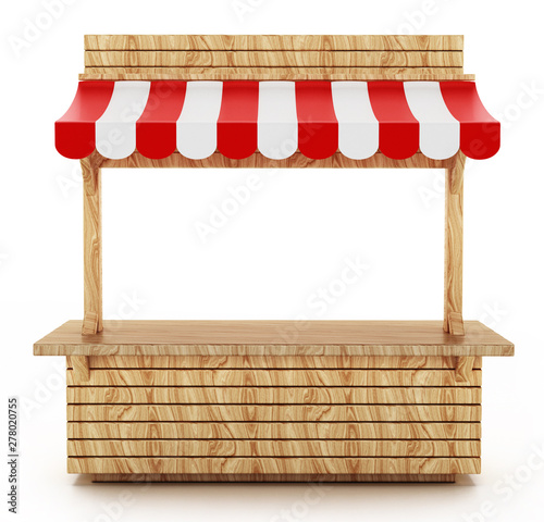 wooden sign isolated on white
