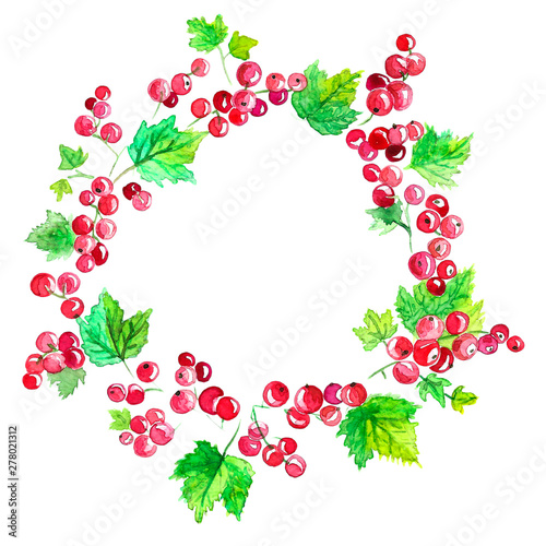 Wreath of red currant