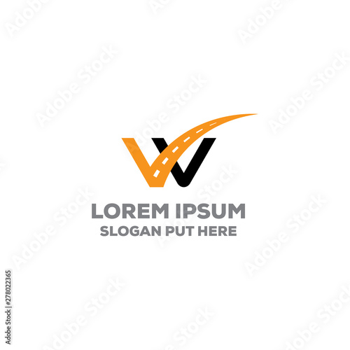 W Letter logo/identity design for use transport business