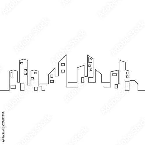 City skyline  city silhouette vector illustration