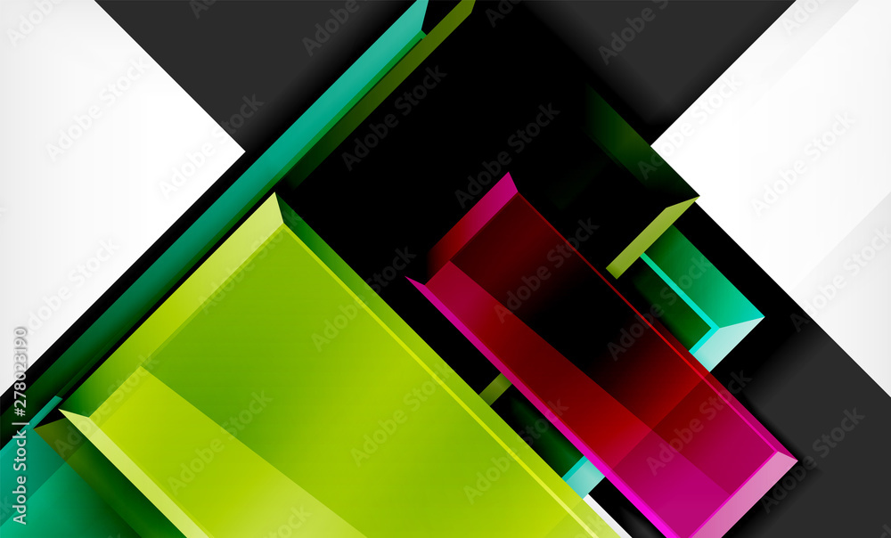 Colorful square and rectangle blocks background Colorful square and rectangle blocks background