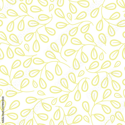 Simple Leaf Seamless Pattern