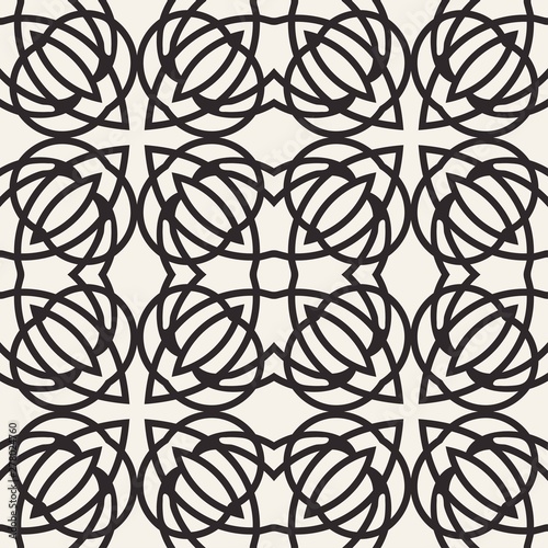 Seamless geometric pattern. Black and white ornamental background. Endless repeating ornate modern art deco texture for wallpaper  packaging  banners  invitations  business cards  fabric prints