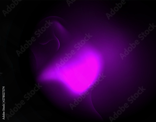 Shiny neon geometric waves template © antishock