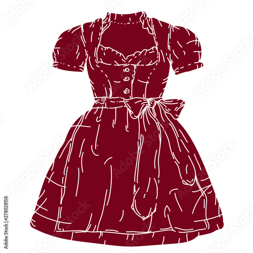 dirndl silhouette