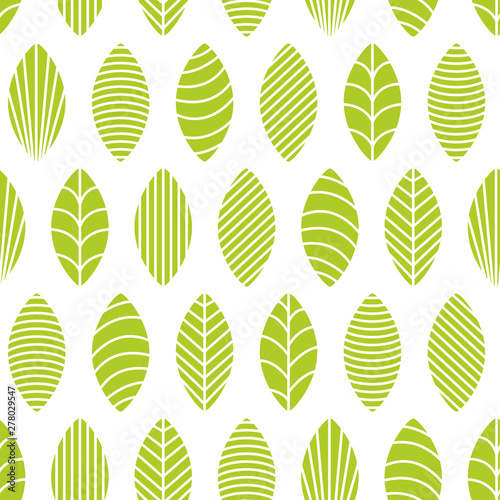 Simple Leaf Seamless Pattern