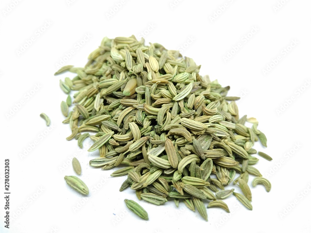 A picture of fennel isolated on white background