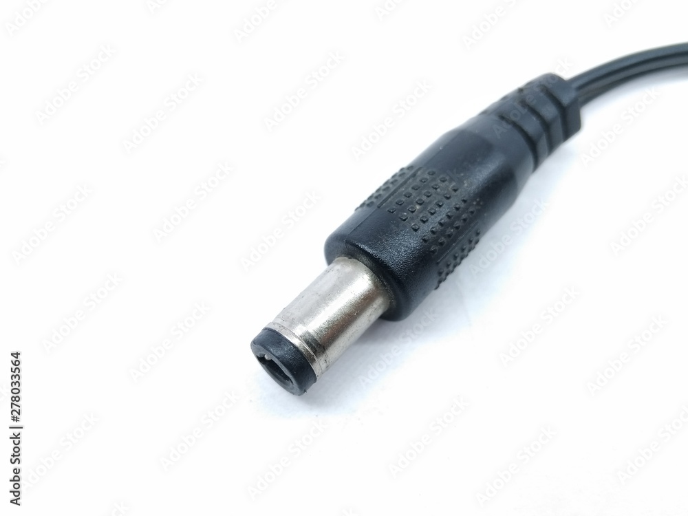 A picture of laptop charger pin isolated on white background A picture of laptop charger pin isolated on white background