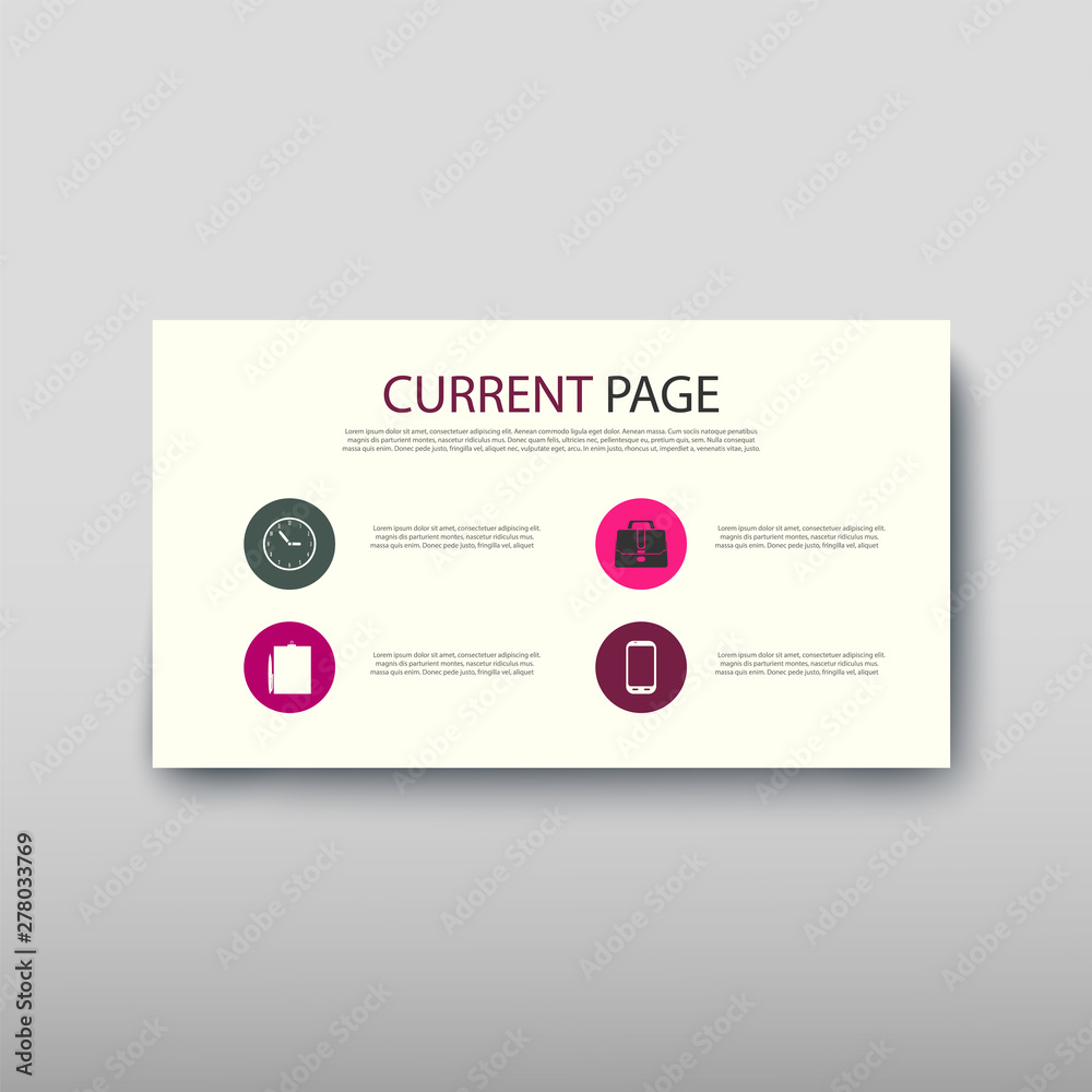 Naklejka premium Poster infographics information business modern design set proposal advert