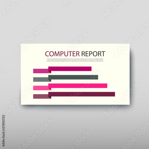 Poster infographics information business modern design set proposal advert